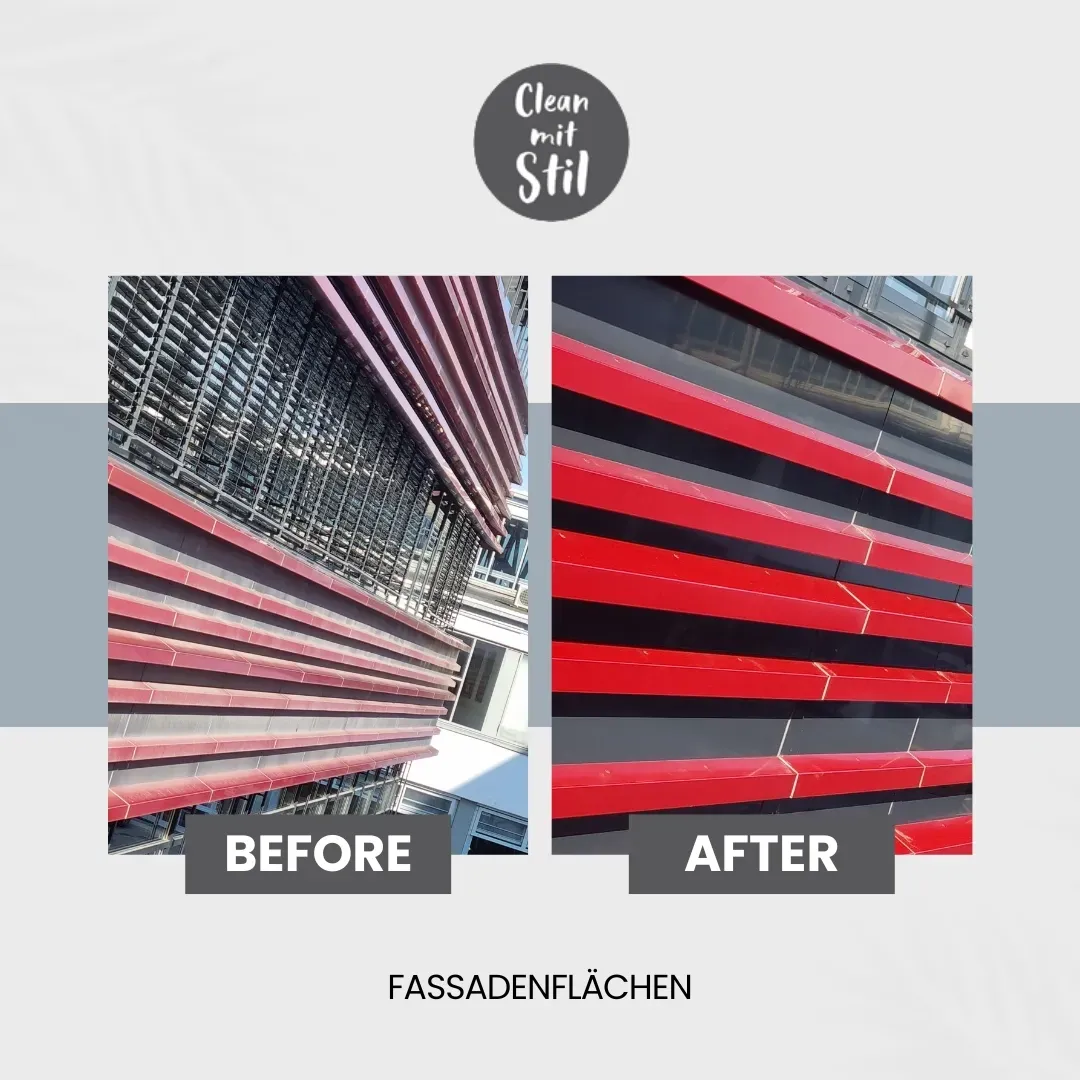 Fassade vorher/nachher in Stuttgart