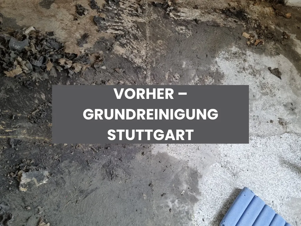 Boden vor der Grundreinigung in Stuttgart